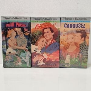 Rodgers & Hammerstein's Classic Musical Movie VHS Tape Set of 3